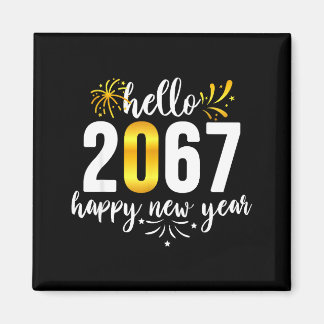 Funny Six Seven 67 Meme Happy New Year Magnet