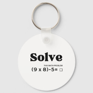 Funny Six Seven 67 Meme Pemdas School Math Teacher Keychain