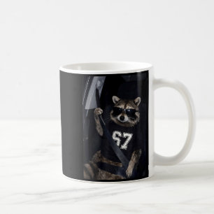Funny Six Seven 67 Meme Raccoon Wearing Sungles Ge Coffee Mug