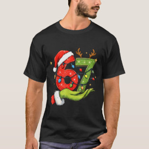 Funny Six Seven 67 Meme Santa Christmas Brainrot P T-Shirt