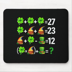 Funny six seven 67 meme st patricks day math mouse pad