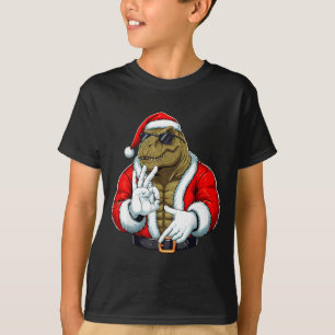 Funny Six Seven 67 Meme T-rex Christmas Men Boys T T-Shirt