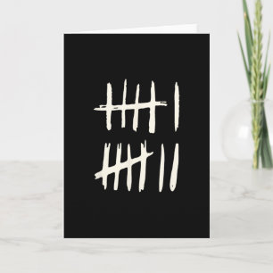 Funny Six Seven 67 Meme Tally Marks 6 7 Numbers  Card