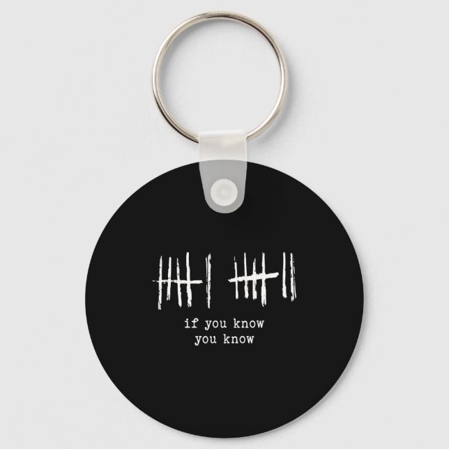 Funny Six Seven 67 Meme Tally Marks 6 7 Numbers  Keychain (Front)