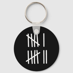 Funny Six Seven 67 Meme Tally Marks 6 7 Numbers Ki Keychain