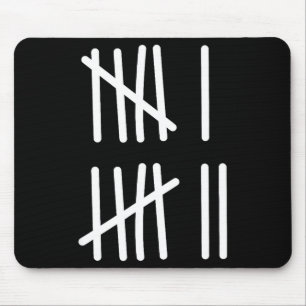 Funny Six Seven 67 Meme Tally Marks 6 7 Numbers Ki Mouse Pad