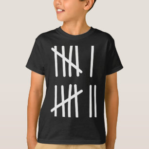 Funny Six Seven 67 Meme Tally Marks 6 7 Numbers Ki T-Shirt