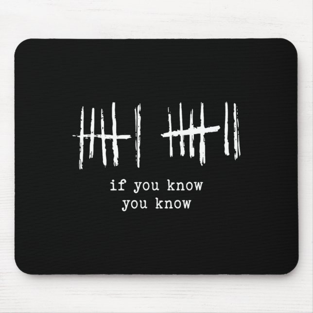 Funny Six Seven 67 Meme Tally Marks 6 7 Numbers  Mouse Pad (Front)