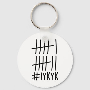 Funny Six Seven 67 Meme Tally Marks If You Know Yo Keychain