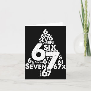 Funny Six Seven 6 7 Christmas Tree Meme Christmas  Card