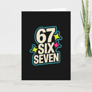 Funny Six Seven 6 7 Meme 1  Card