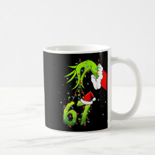 Funny Six Seven 6 7 Meme 67 Xmas Hand Christmas Co Coffee Mug