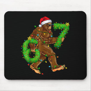Funny Six Seven 6 7 Meme Bigfoot Christmas Shirts Mouse Pad