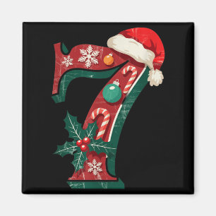 Funny Six Seven 6 7 Meme Design Couples Christmas Magnet