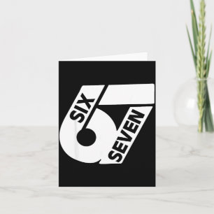 Funny Six Seven 6 7 Meme Gen Alpha 6 7 Meme School Card