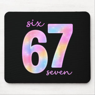 Funny Six Seven 6 7 Meme Gen Alpha Slang 67 Kids G Mouse Pad
