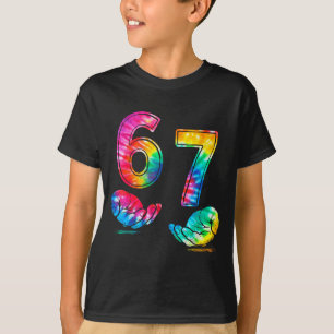 Funny Six Seven 6 7 Meme Gen Alpha Slang 6 7 Hands T-Shirt