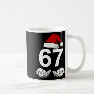 Funny Six Seven 6 7 Meme Gen Alpha Slang Christmas Coffee Mug