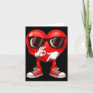 Funny Six Seven 6 7 Meme Heart Valentines Day Men Card