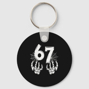 Funny Six Seven 6 7 Meme Number 67 Design Couples  Keychain