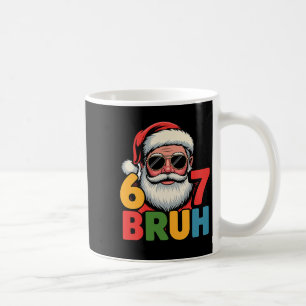 Funny Six Seven 6 7 Meme Santa Christmas Men Boys Coffee Mug