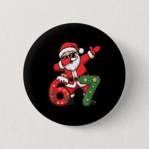 Funny Six Seven 6 7 Meme Santa Dab Christmas Dabbi 2 Inch Round Button
