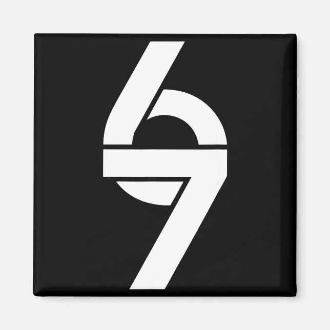 Funny Six Seven 6 7 Meme Saying Gen Alpha Slang Magnet (Front)