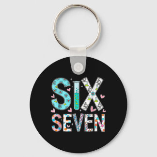 Funny Six Seven 6 7 Meme Science Teacher Men Women Keychain