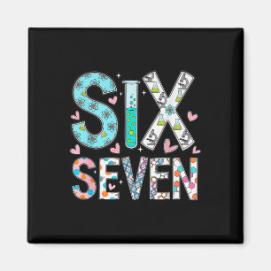Funny Six Seven 6 7 Meme Science Teacher Men Women Magnet