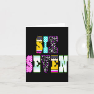 Funny Six Seven 6 7 Meme Teacher Design For Men Wo Card
