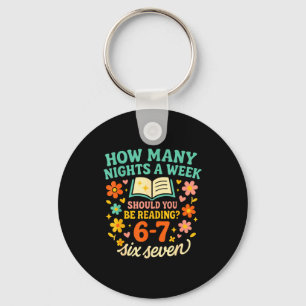 Funny Six Seven 6 7 Meme Teacher Design For Men Wo Keychain