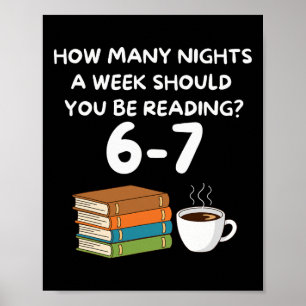 Funny Six Seven 6 7 Meme Teacher Design Reading 6- Poster