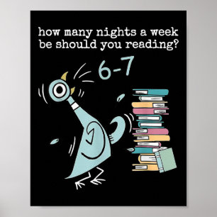 Funny Six Seven 6 7 Meme Teacher Design Reading 6- Poster