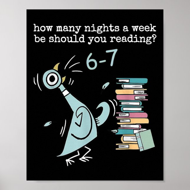 Funny Six Seven 6 7 Meme Teacher Design Reading 6- Poster (Front)