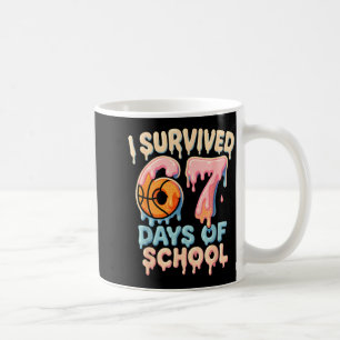 Funny Six Seven 6 7 Meme Z Gen I Survived 67 Days Coffee Mug