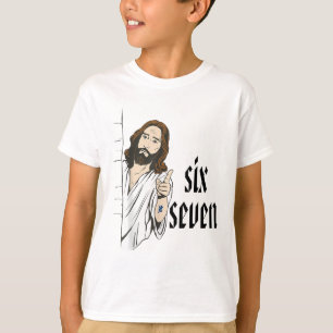 Funny Six Seven Brainrot Meme 6 7 Viral Gen Z 67 T T-Shirt