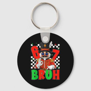 Funny Six Seven Bruh 67 Christmas Nutcracker Men W Keychain