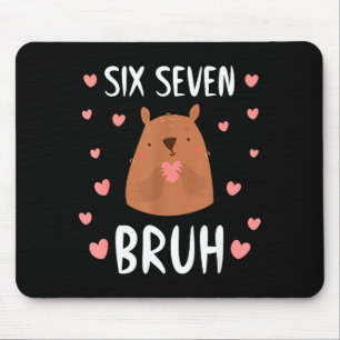 Funny Six Seven Bruh 67 Groundhog Kids Boys Mouse Pad