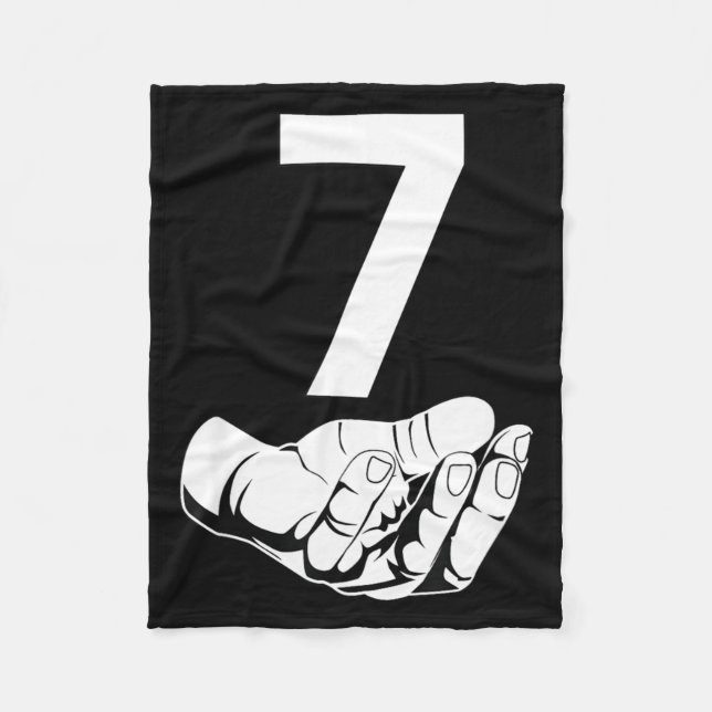 Funny Six Seven Gen Alpha Slang Meme 6 7 Matching  Fleece Blanket (Front)