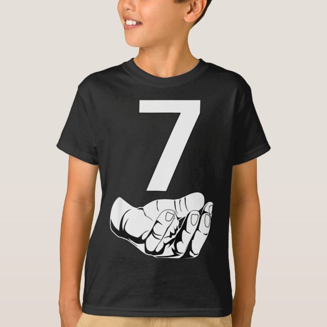 Funny Six Seven Gen Alpha Slang Meme 6 7 Matching  T-Shirt (Front)