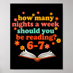 Funny Six Seven Meme 6 7 Teacher Book Reading 6 7  Poster