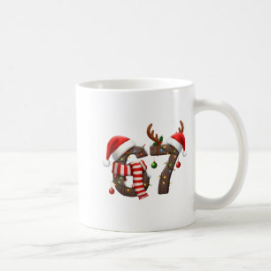 Funny Six Seven Meme 6-7 Xmas 67 Christmas Lights Coffee Mug