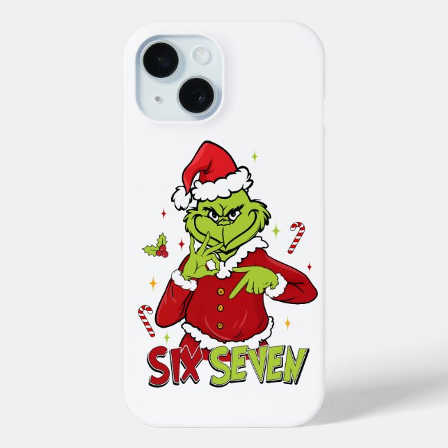 Funny Six Seven Meme Christmas | Viral 6 7 Mean Gu Case-Mate iPhone Case (Back)