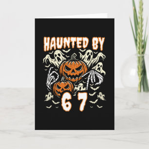 Funny Six Seven Meme Gen Alpha Haunted  Card