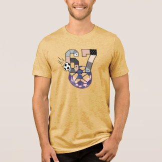 Funny Six Seven Soccer Tri-Blend Shirt