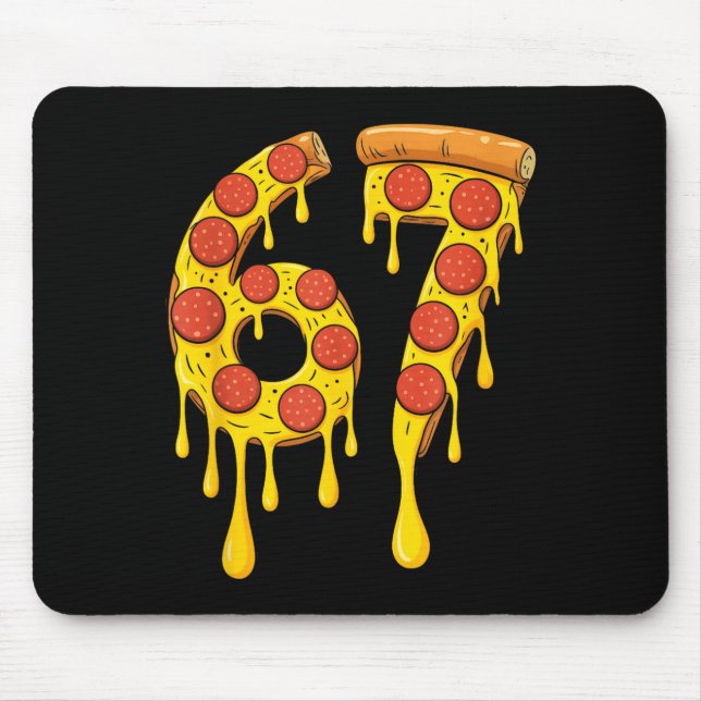 Funny Six Seven Zza 67 Number  Mouse Pad (Front)