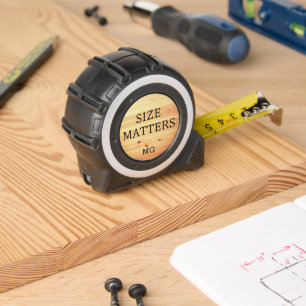 Funny SIZE MATTERS or Your Text Monogram 1