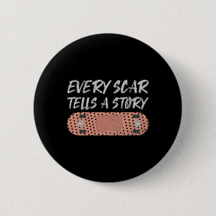 Funny Skate Distressed Design Cool Skateboarder Gi 2 Inch Round Button