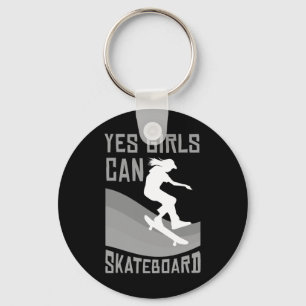 Funny Skateboard Gift For Girls Kids Skateboarding Keychain