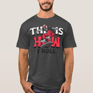 Funny Skateboarder Skeleton Skater T-Shirt